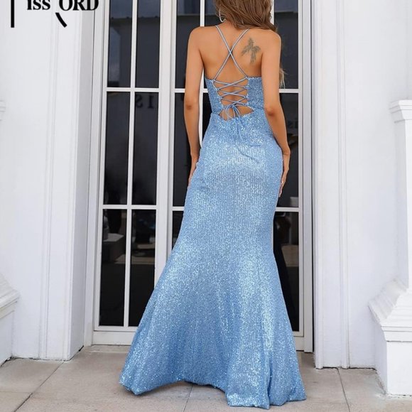 Miss ORD Wemon's Formal Sequin Maxi dress - Picture 2 of 7